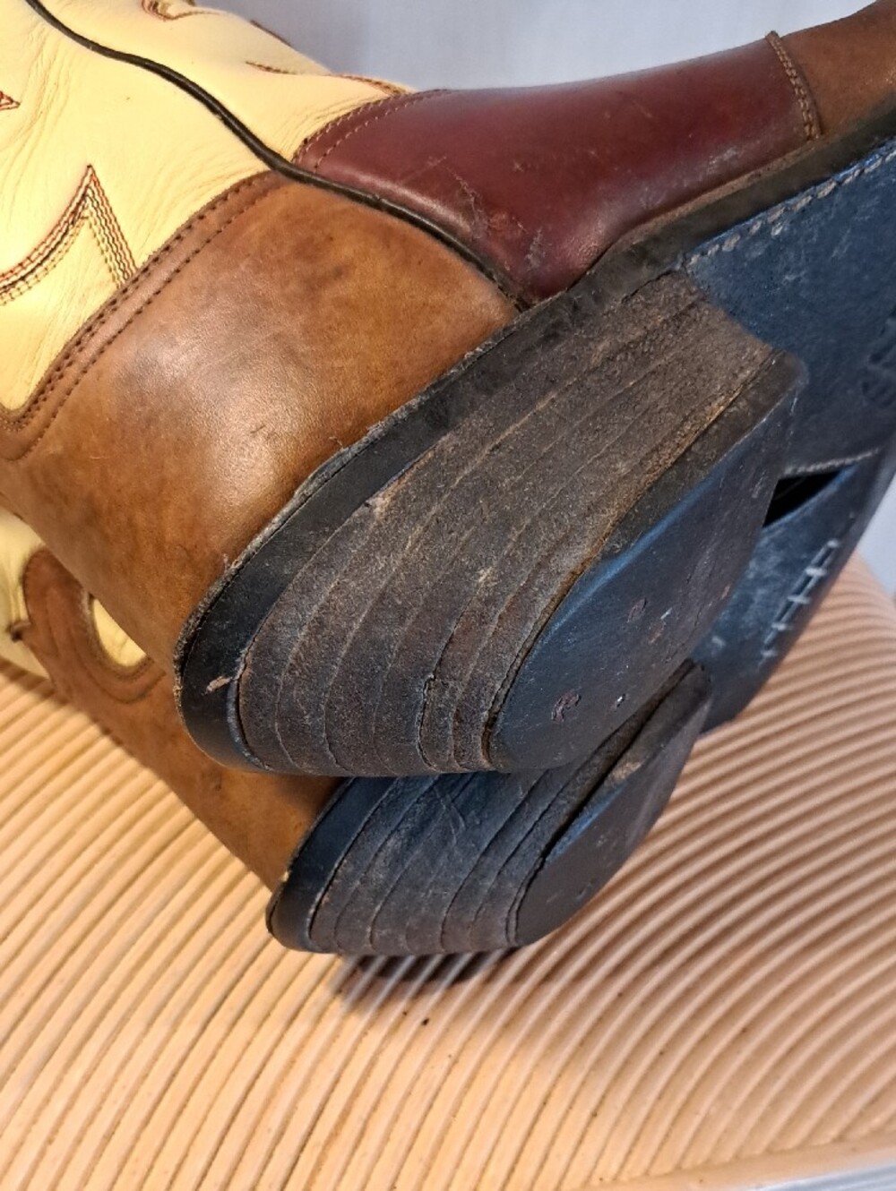 Bowman's Wilson Boot Co. Handmade 3 Tone Cowboy Boots 13 - Picture 13 of 16